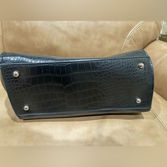 Nine West black pebble leather shoulder bag/crossbody - Picture 5 of 5